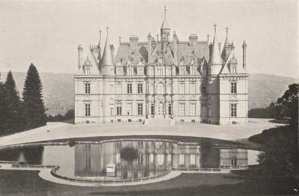 MARNE. Château de Boursault 1906 old antique vintage print picture